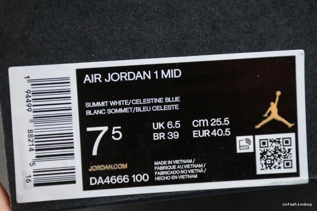 DA4666-100 Jordan Mid Air 1 Blue Mixed Textures 1026